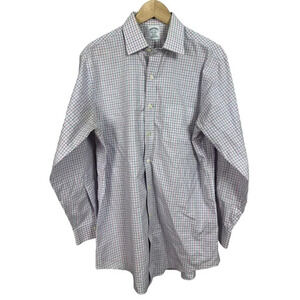 Brooks Brothers Regent Fit Button Down Shirt Size 16-32 Checkered Men’s
